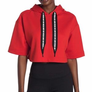 New ALO Yoga Cropped Hoodie Air Land Ocean